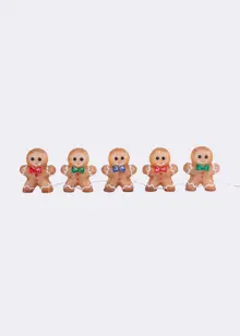 Set Of 5 Acrylic Gingerbread String Lights