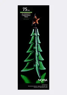 60cm 3D Christmas Tree Infinty Light