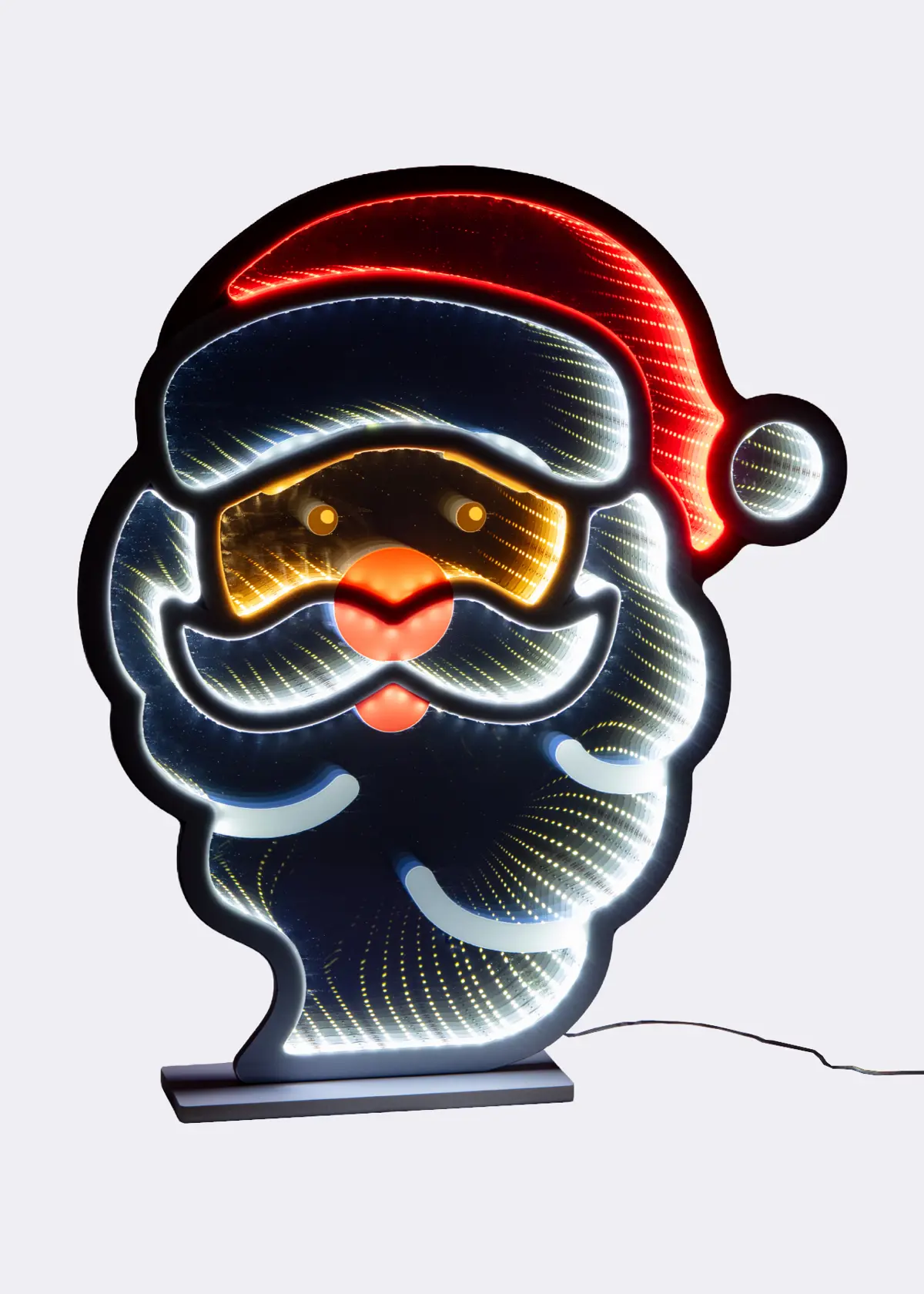 A photo of 70cm Double Sided Santa Claus Head Infinity Light