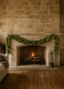 2.7m Royal Fir Warm White LED Artificial Garland