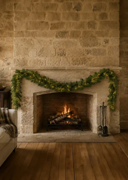 A photo of 2.7m Royal Fir Warm White LED Artificial Garland