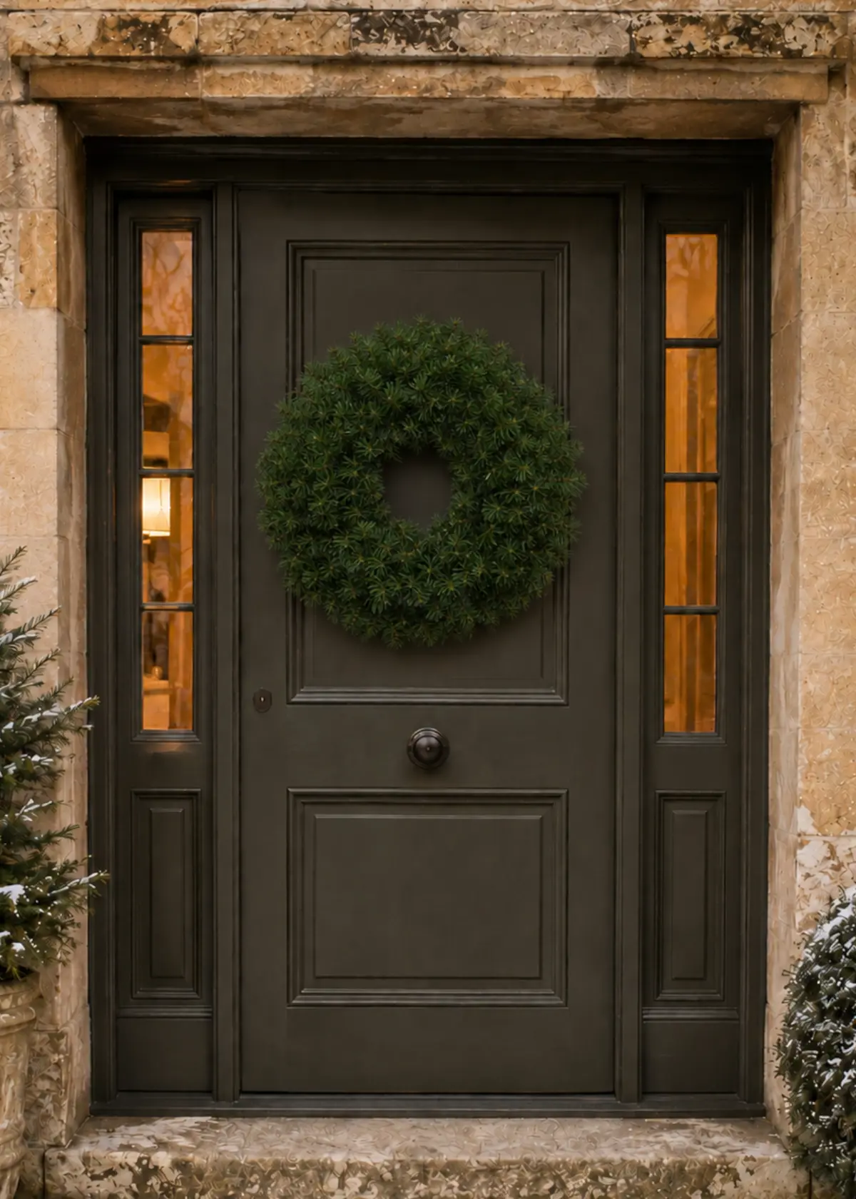 A photo of Royal Fir Artificial Wreath 60cm Green