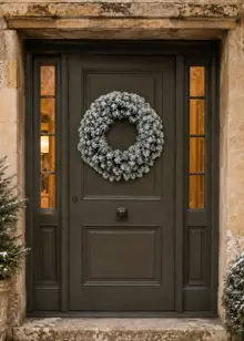 Royal Snowy Fir Artificial Wreath 60cm