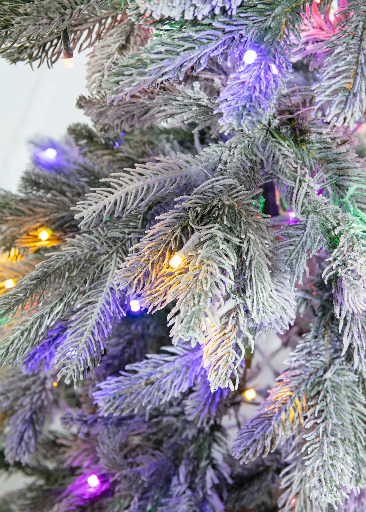 A photo of 6ft Elsa Snowy Pre-Lit Artificial Christmas Tree