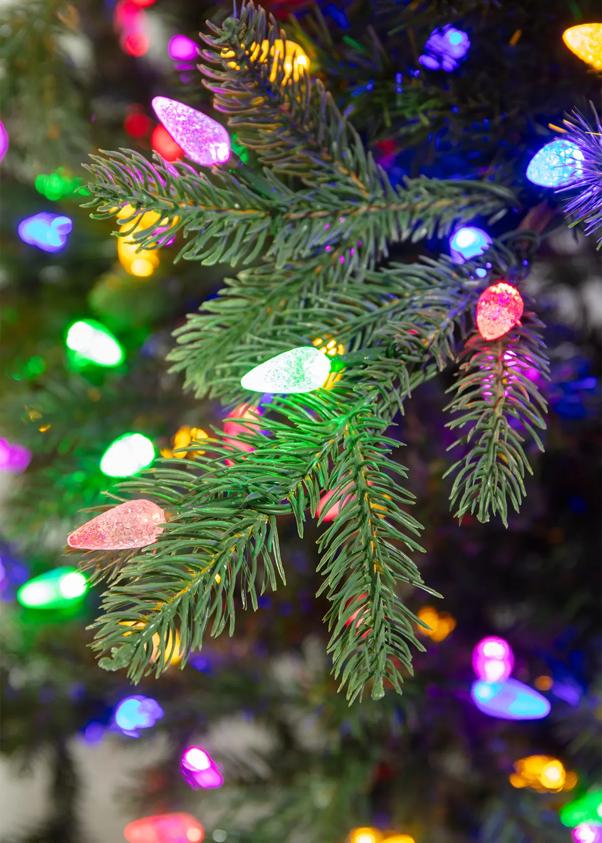 A photo of 6.5ft Alberg Pre-Lit Artificial Christmas Tree