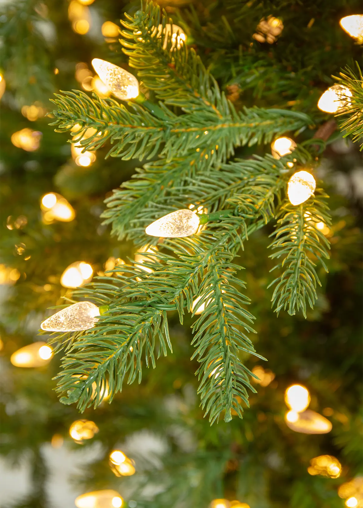 A photo of 6.5ft Alberg Pre-Lit Artificial Christmas Tree