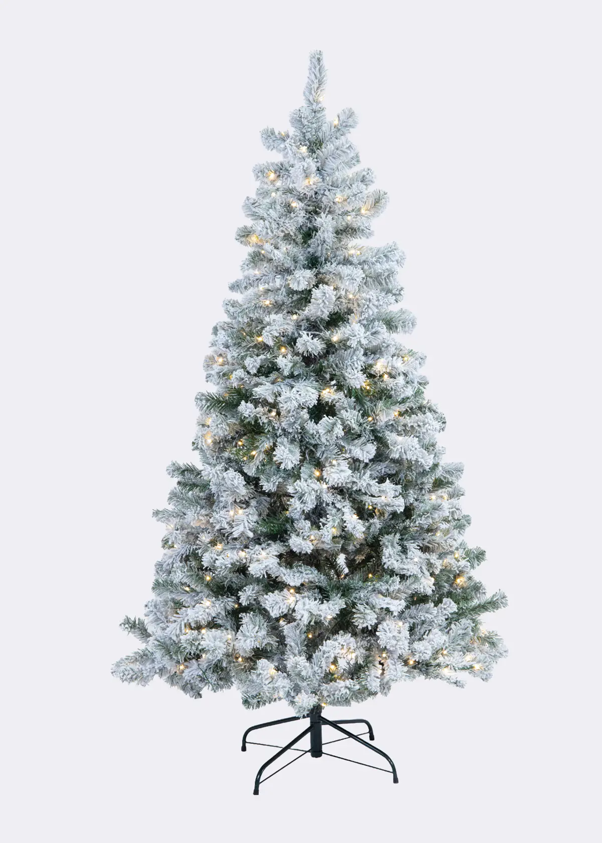 A photo of 7ft Royal Snowy Fir Pre-Lit Artificial Christmas Tree