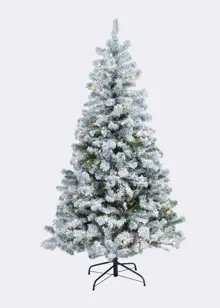 8ft Royal Snowy Fir Pre-Lit Artificial Christmas Tree