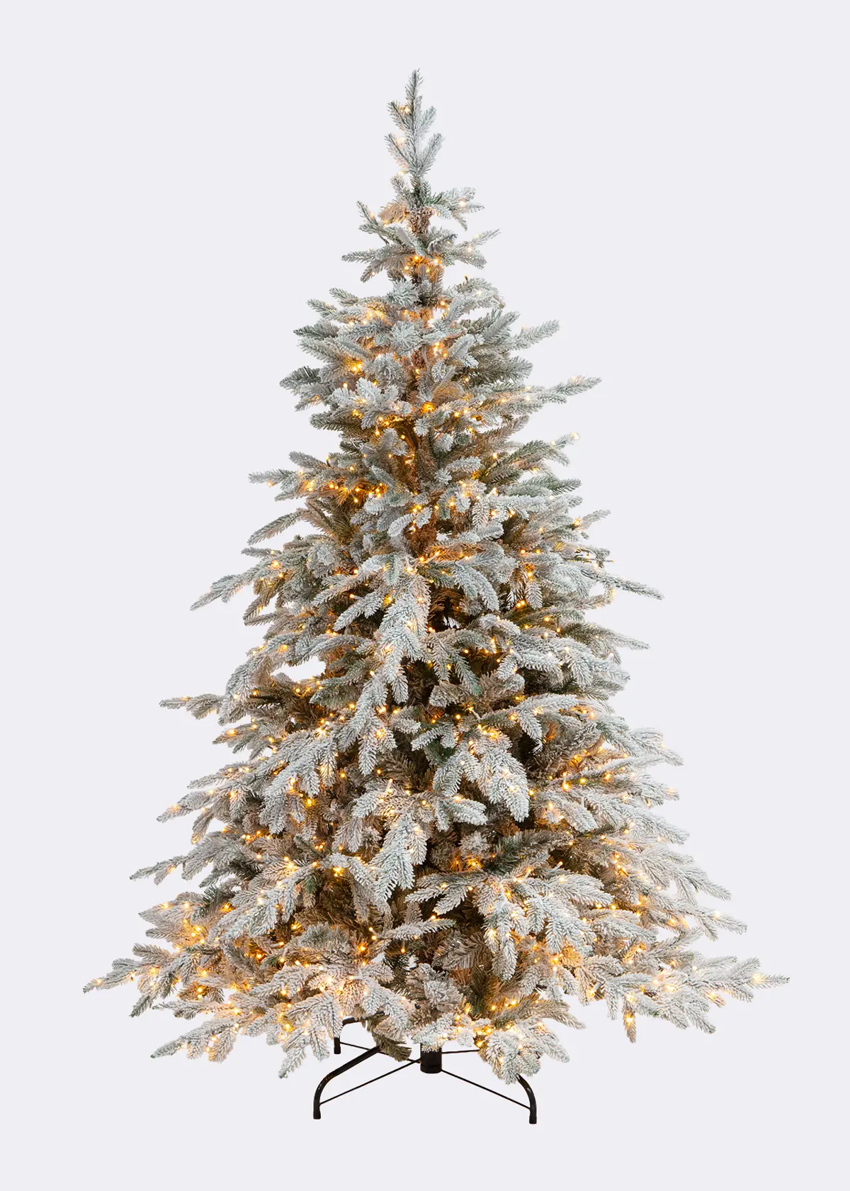 A photo of 6ft Selloranda Snowy Pre-Lit Artificial Christmas Tree