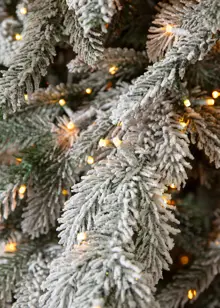 6ft Selloranda Snowy Pre-Lit Artificial Christmas Tree