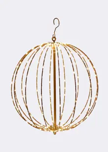Gold LED Twinkle Sphere Indoor Light 40cm
