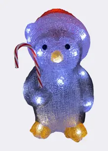 Buddy The Penguin Acrylic Twinkle Effect Light 23cm