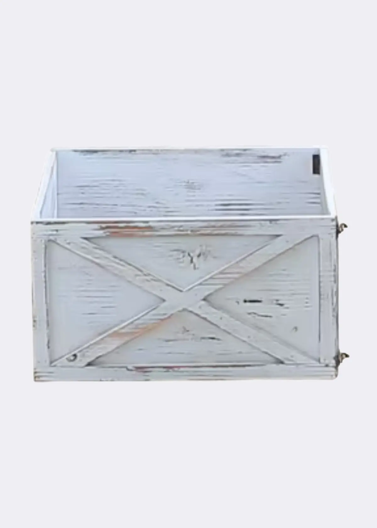 A photo of Small Wooden Tree Skirt Box White 45cm