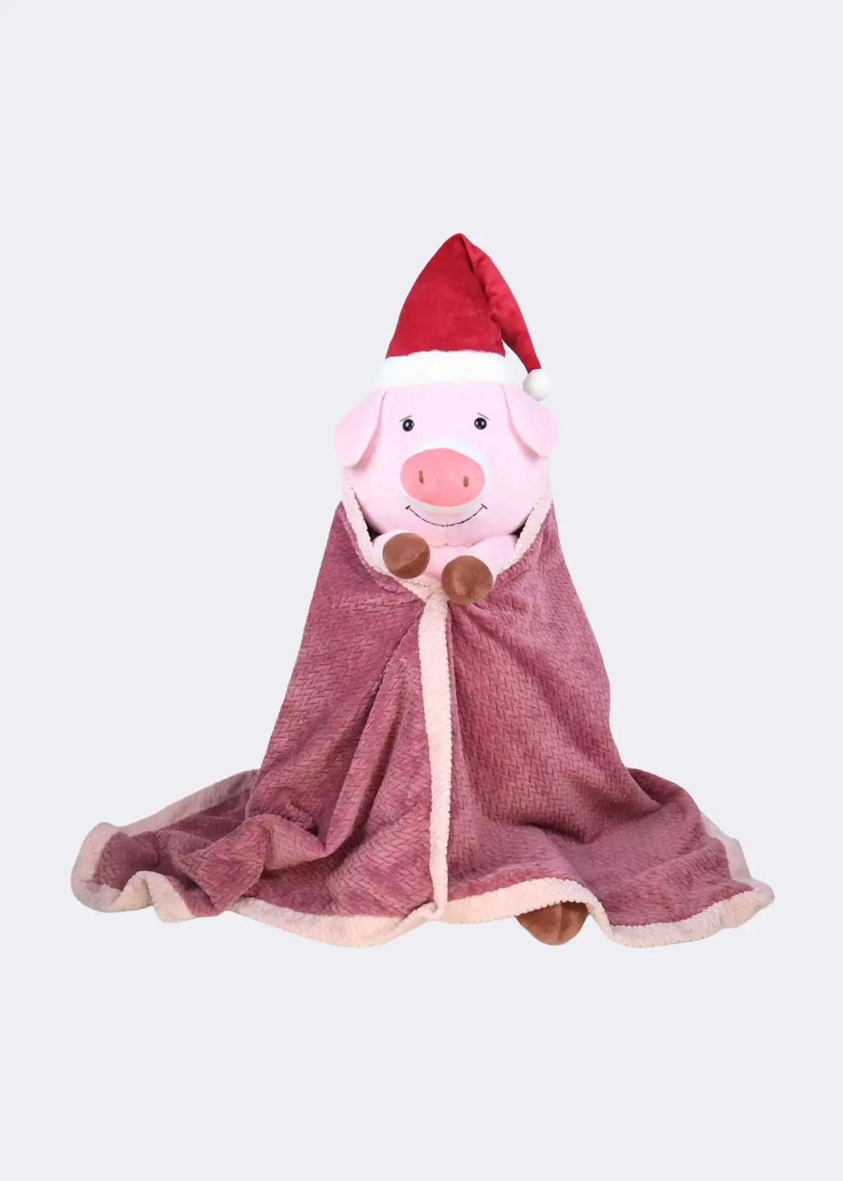 A photo of 1.5m Pig in Blanket Plush Decoration