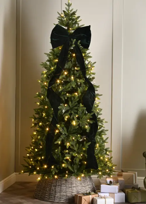 A photo of Green Long Tail Fabric Bow 180cm