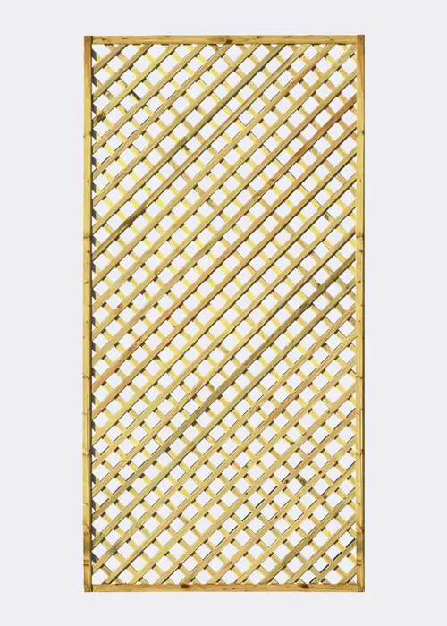 A photo of Pack of 3 3ft Hillside Diamond Trellis 1.830 x 0.915m