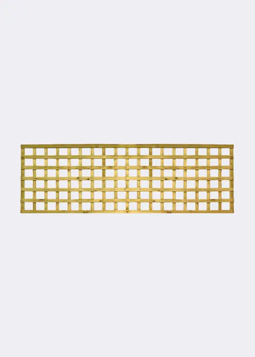 A photo of Pack of 3 2ft Country Square Trellis 1.830 x 0.615m