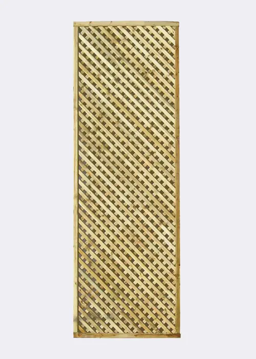 A photo of Pack of 3 2ft Privacy Diamond Trellis 1.830 x 0.615m