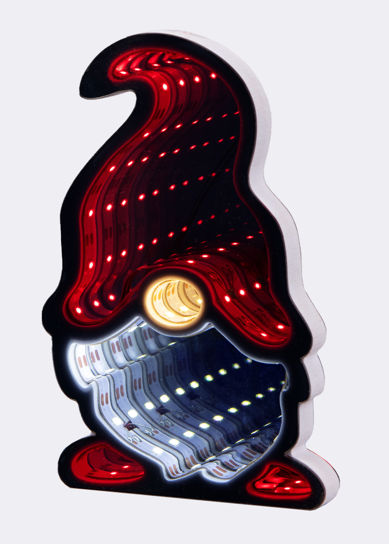 Festive Gonk Hanging Infinity Mirror Light
