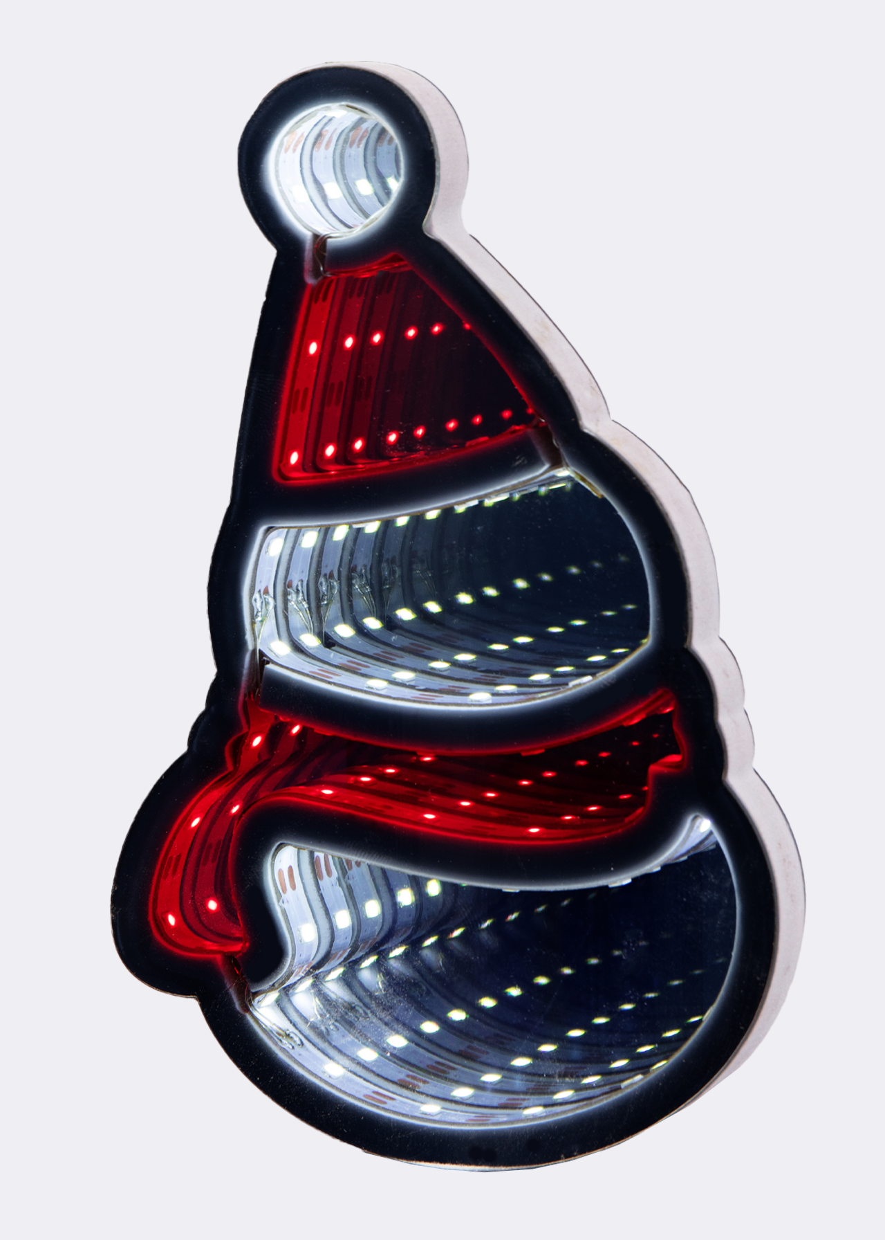 Snowman Hanging Infinity Mirror Light