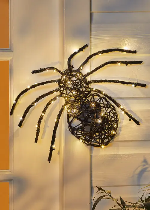 A photo of Plastic Rattan Spider LED Light 36cm