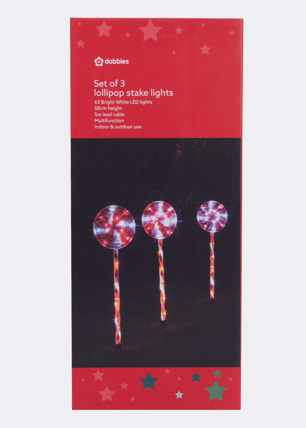 Cool White LED Lollipop Pathfinders 63cm