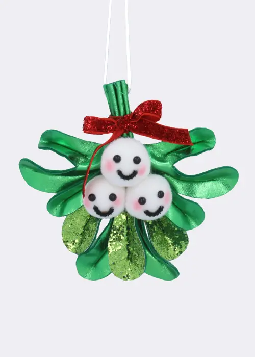 A photo of Fabric Mistletoe With Smiling Berries Decoration