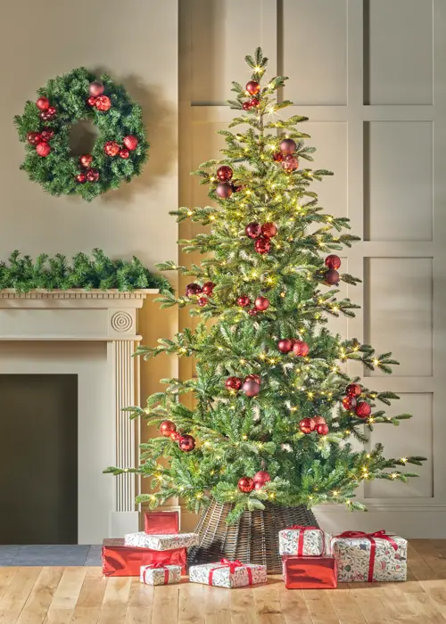 7ft Balsamea Fir Pre-Lit Artificial Christmas Tree