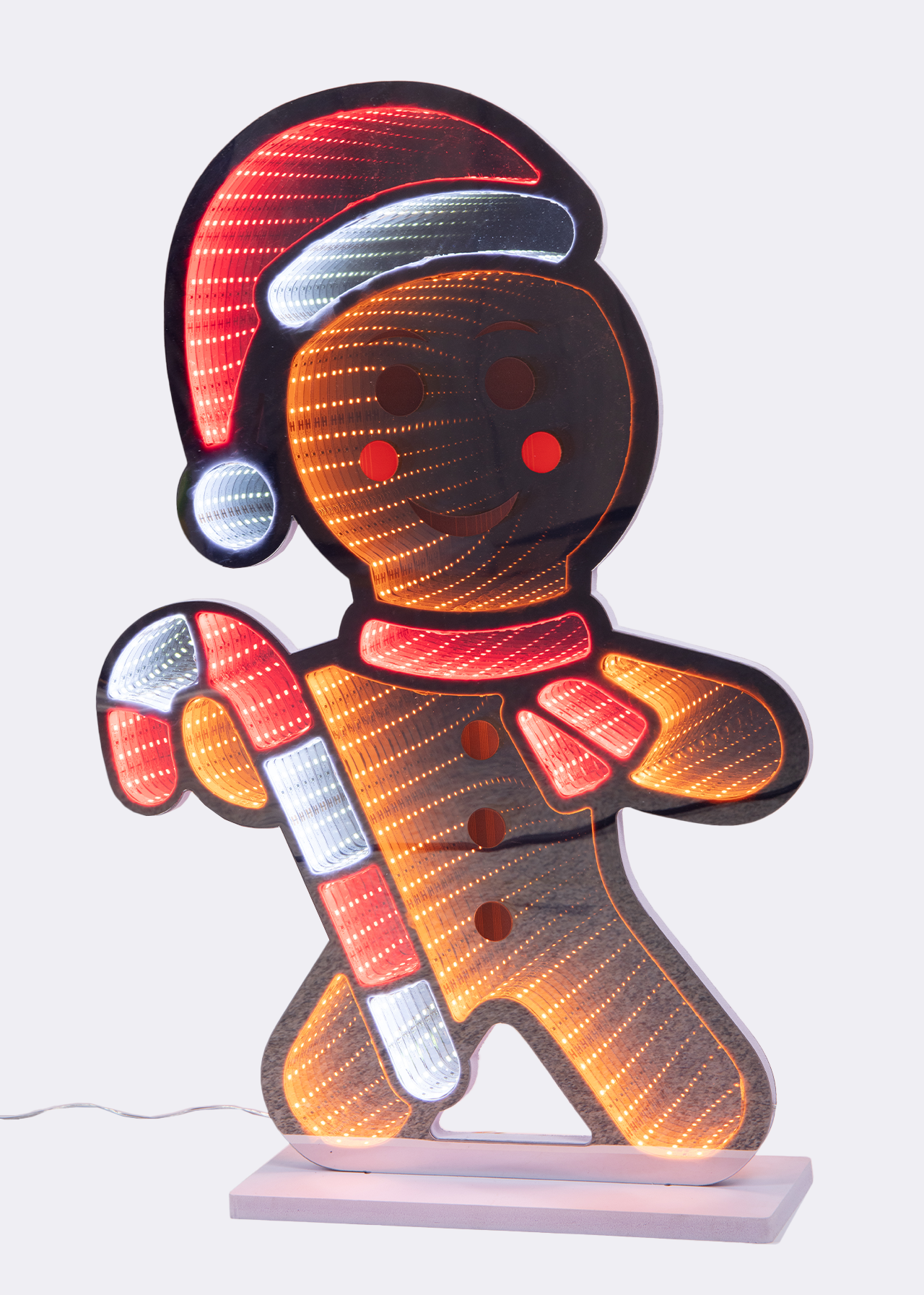 Gingerbread Man Infinity Mirror Light 60cm