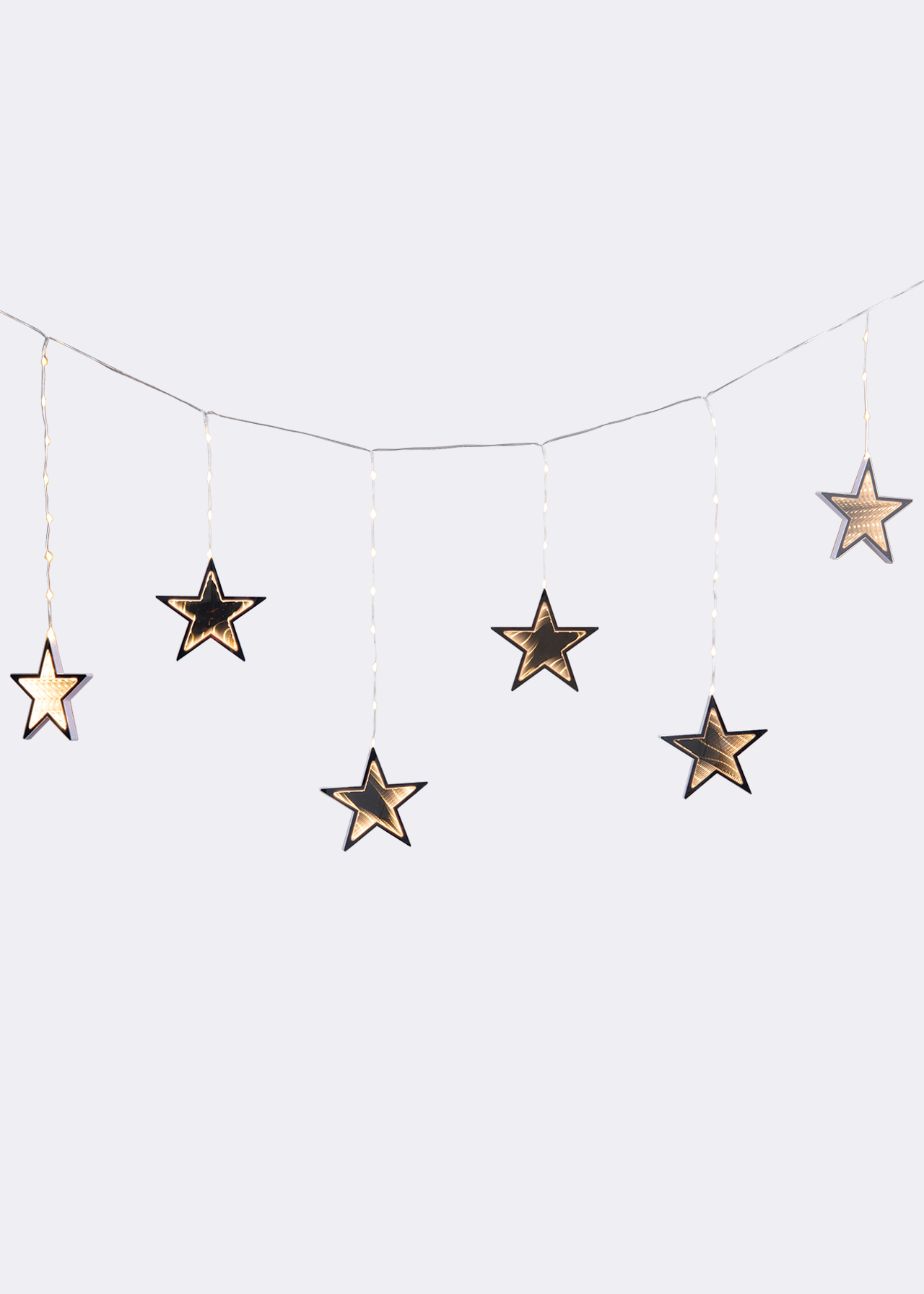 Star Infinity Mirror Icicle String Lights