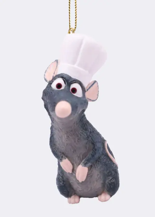 A photo of Disney 3D Remy Chef Hanging Ornament
