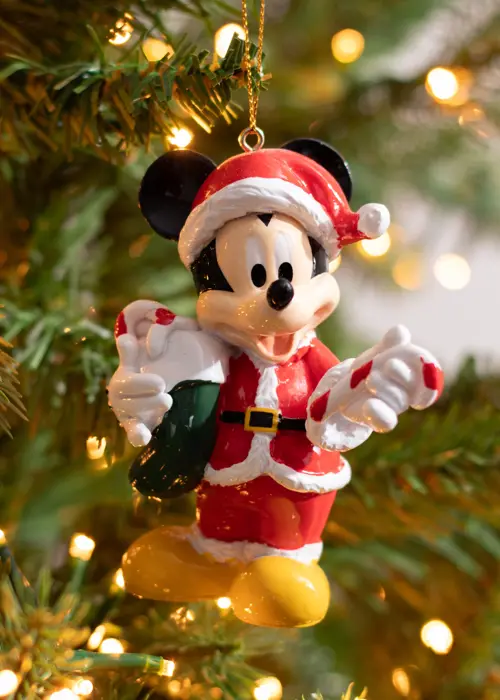 Disney 3D Santa Mickey Mouse Hanging Ornament
