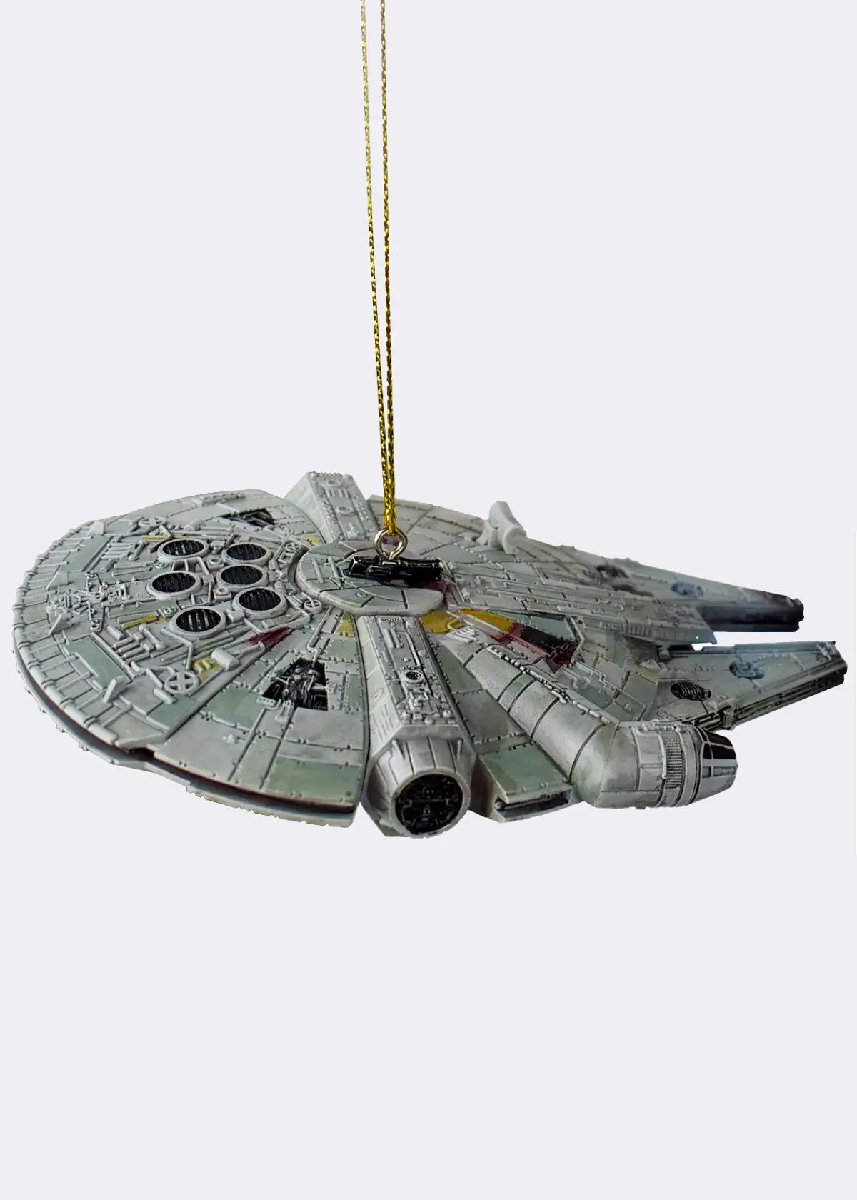 A photo of Disney 3D Star Wars Millennium Falcon Hanging Ornament