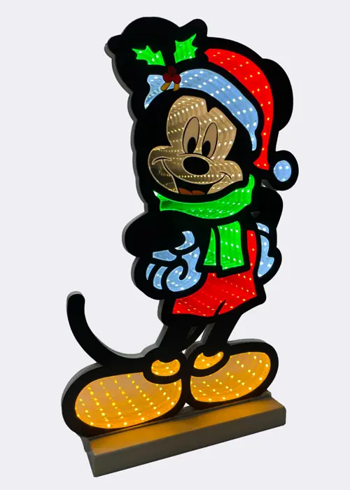 A photo of Disney Mickey Mouse with Scarf Indoor Infinity Light 40cm