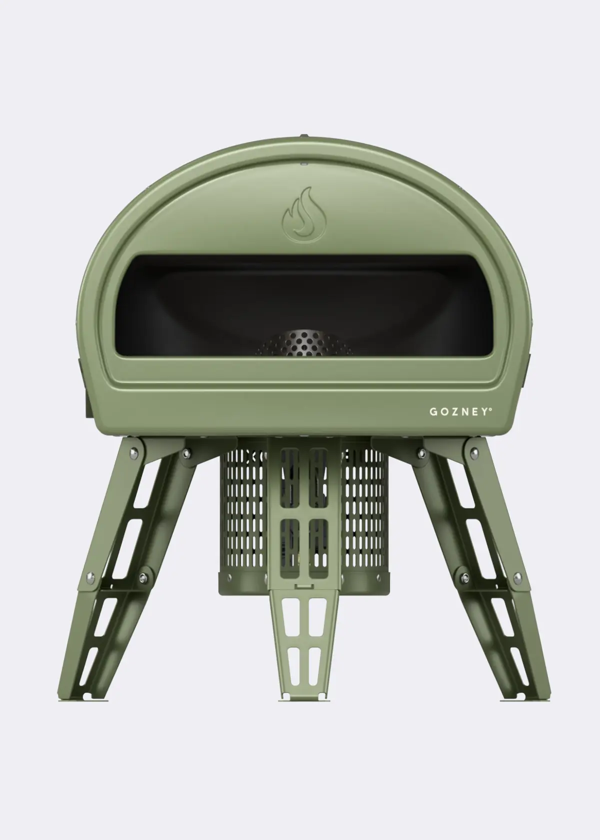 A photo of Gozney Roccbox Monochrome Olive Portable Pizza Oven