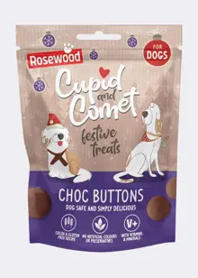 Dog Safe Festive Choc Buttons Treats 150g