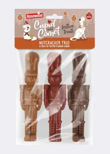 Nutcracker Trio Festive Chews For Dogs 135g