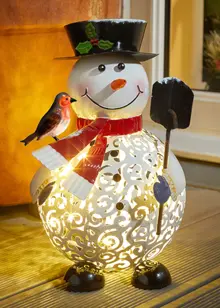 Filigree FolkLight Frosty Snowman LED Light
