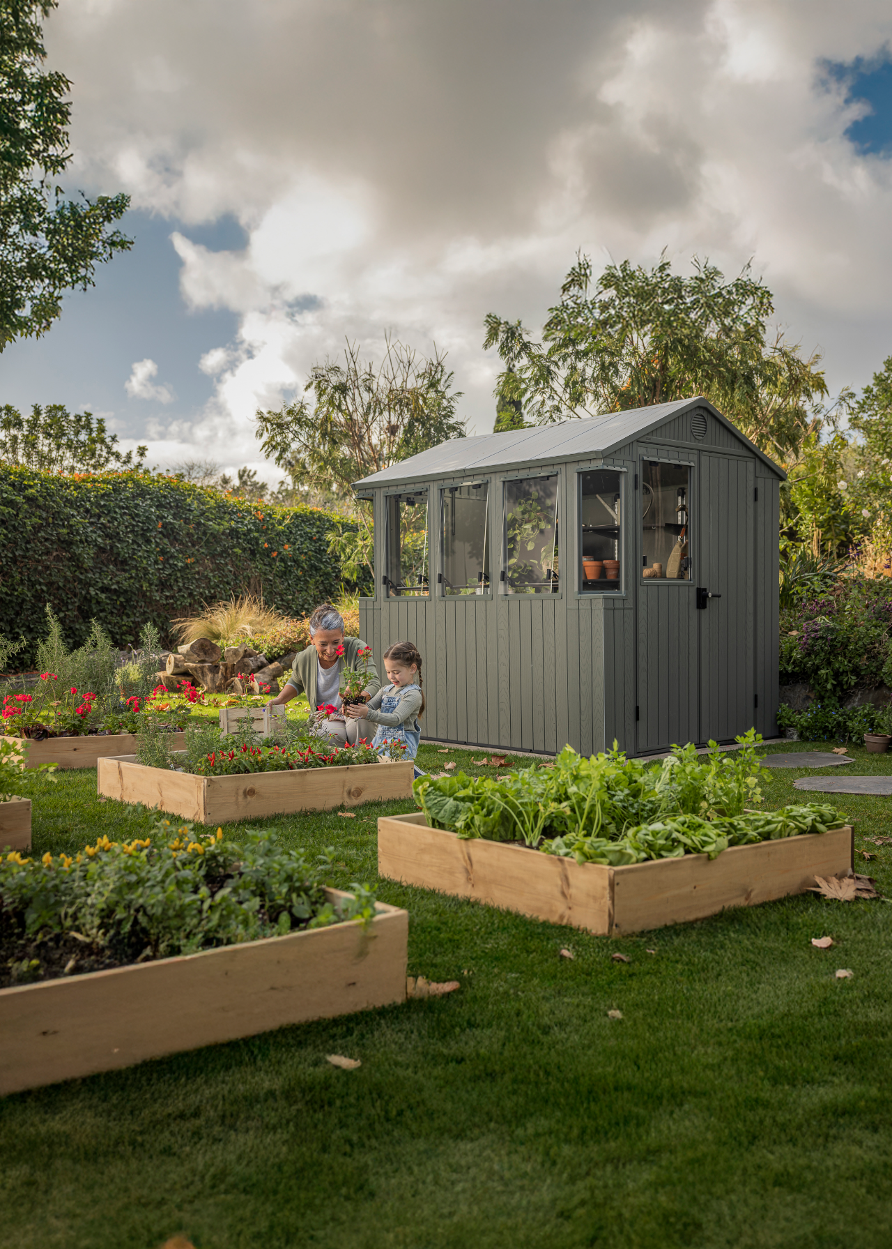 Keter potting shed green 1.9 x 2.4m