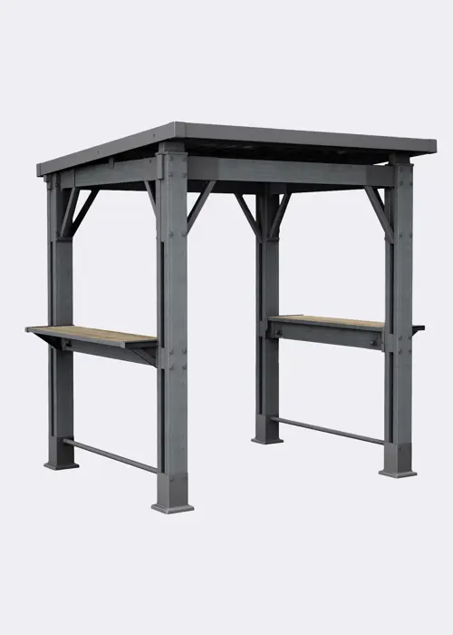 Keter Signature Ashwood Outdoor Garden Grill Gazebo