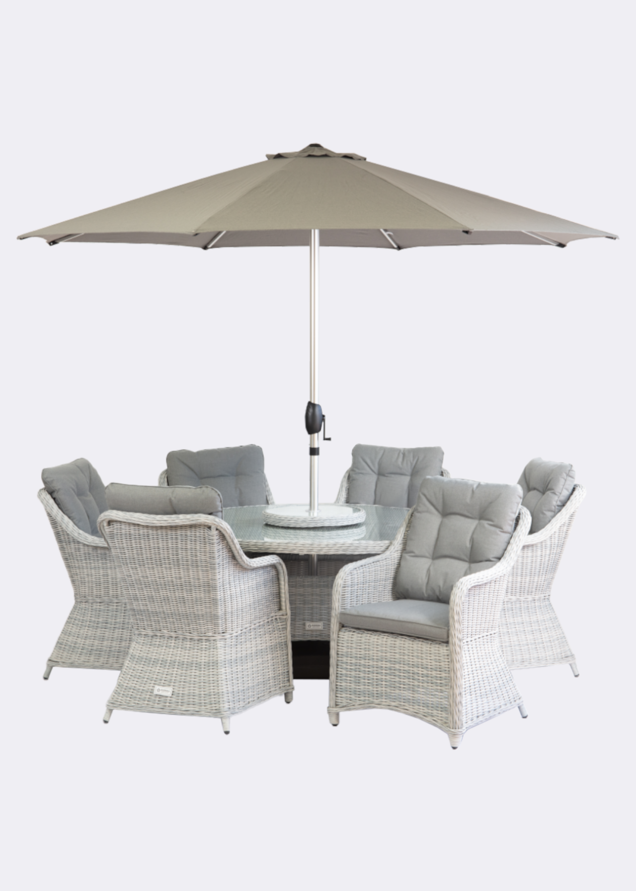 Palermo 6 seat outdoor dining set