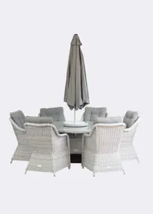 Palermo 6 Seat Outdoor Dining Set