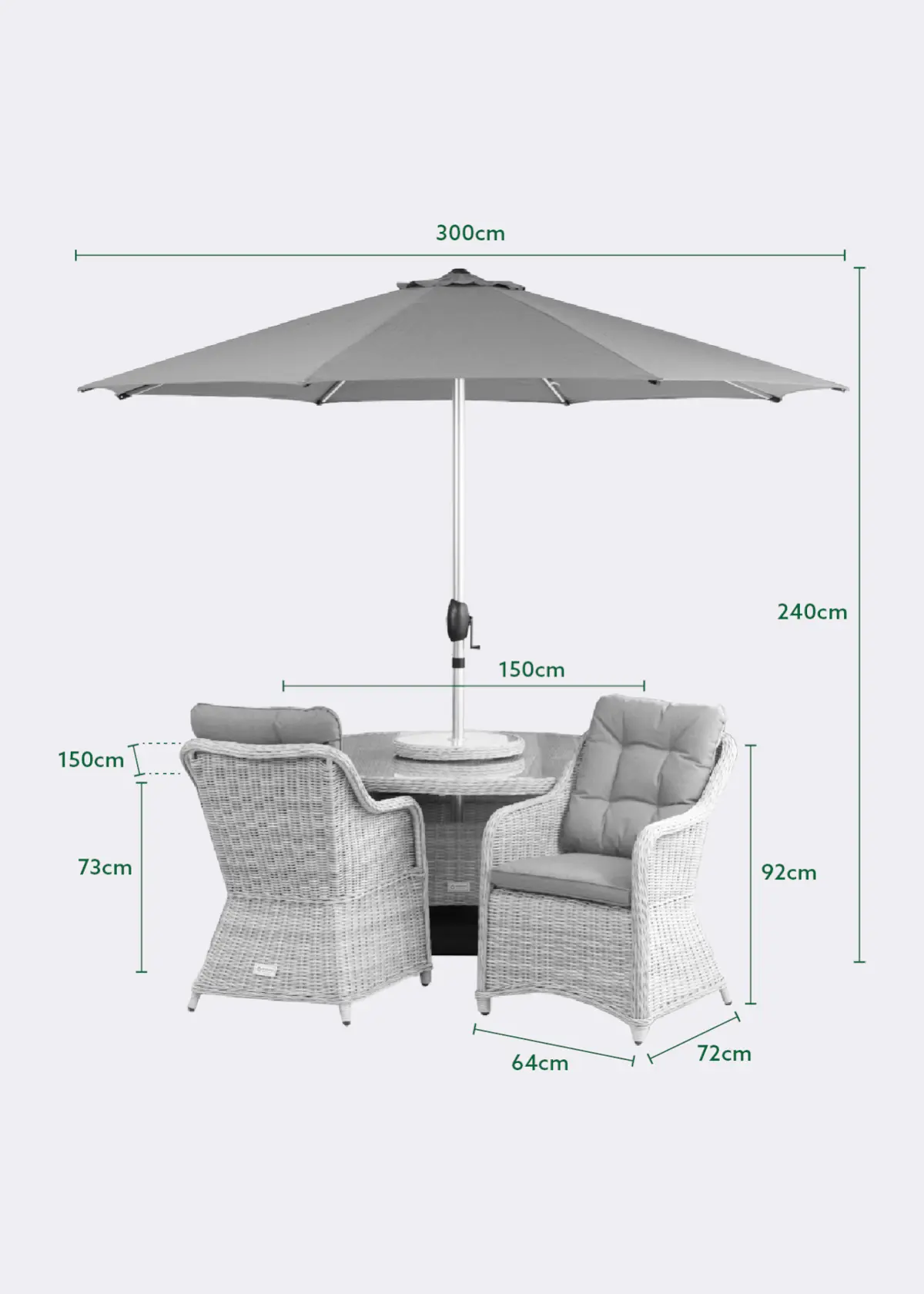 Palermo 6 Seat Outdoor Dining Set