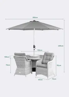 Palermo 6 Seat Outdoor Dining Set