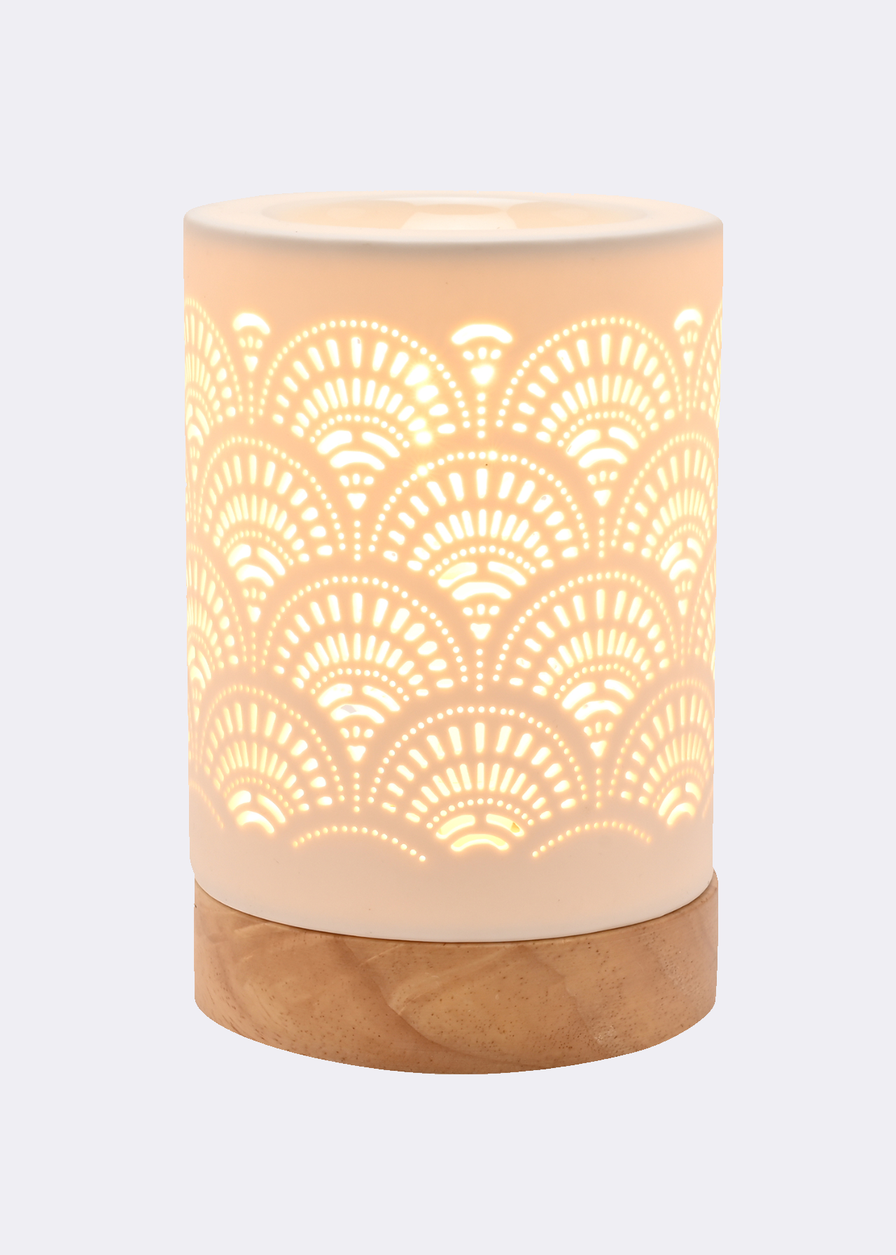 Hestia White Lace Ceramic Aroma Lamp
