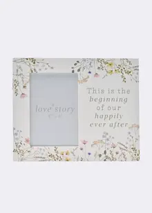 Love Story Wildflower Happily Ever After Photo Frame 4" x 6"