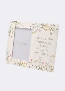 Love Story Wildflower Happily Ever After Photo Frame 4" x 6"