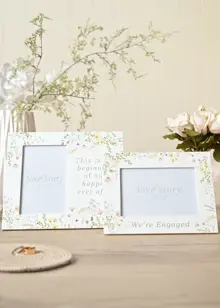 Love Story Wildflower Happily Ever After Photo Frame 4" x 6"