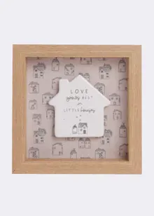 Moments Framed Little Houses Plaque 15x15cm