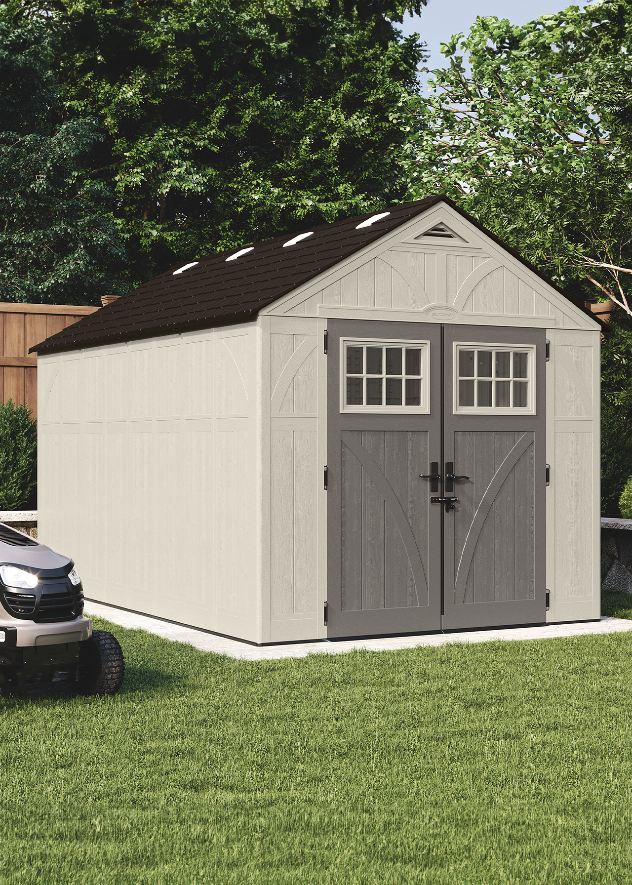 Suncast Tremont 8x13 Plastic Garden Shed (Installed)